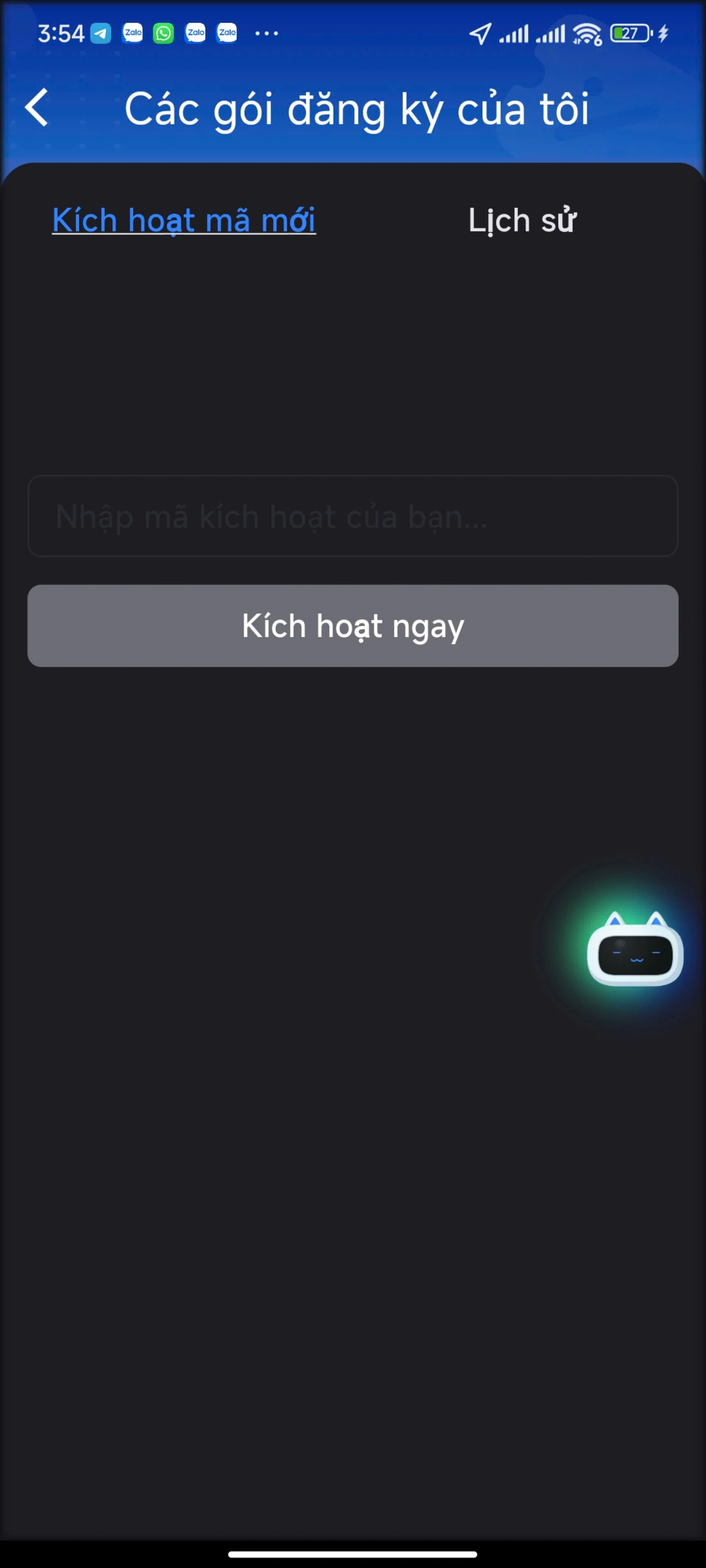 Bước 5: Nhấn kích hoạt mã key mới