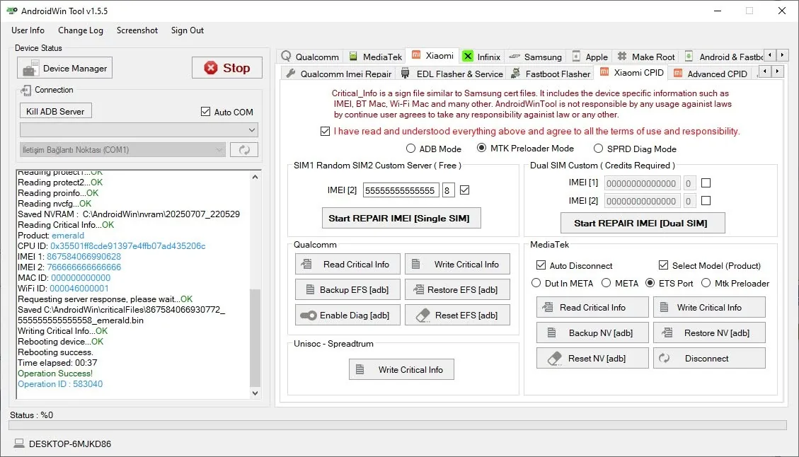 AndroidWinTool workflow screenshot 3