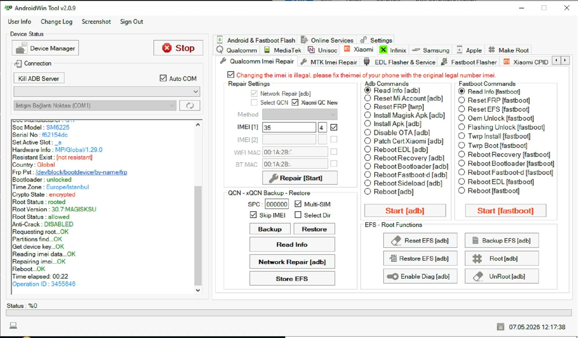 AndroidWinTool workflow screenshot 1