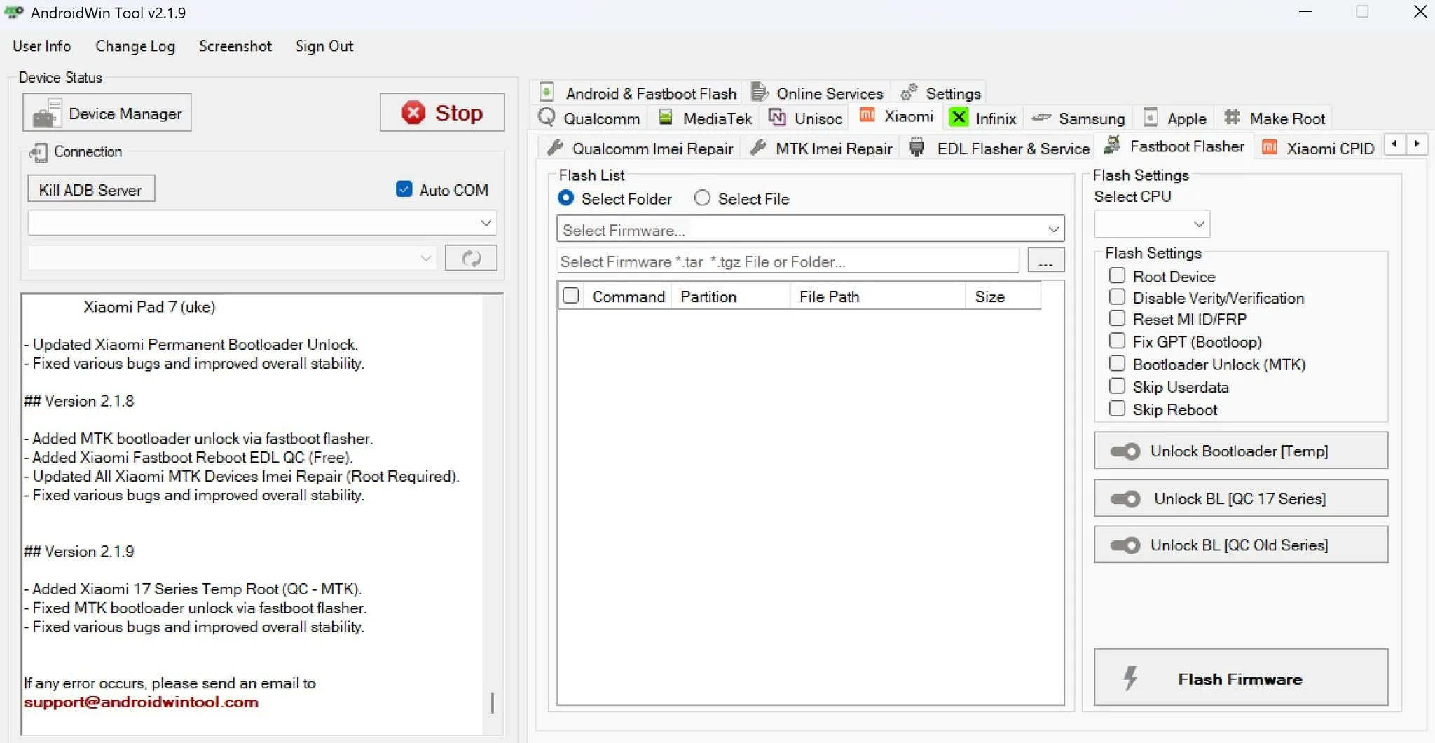 AndroidWinTool workflow screenshot 4