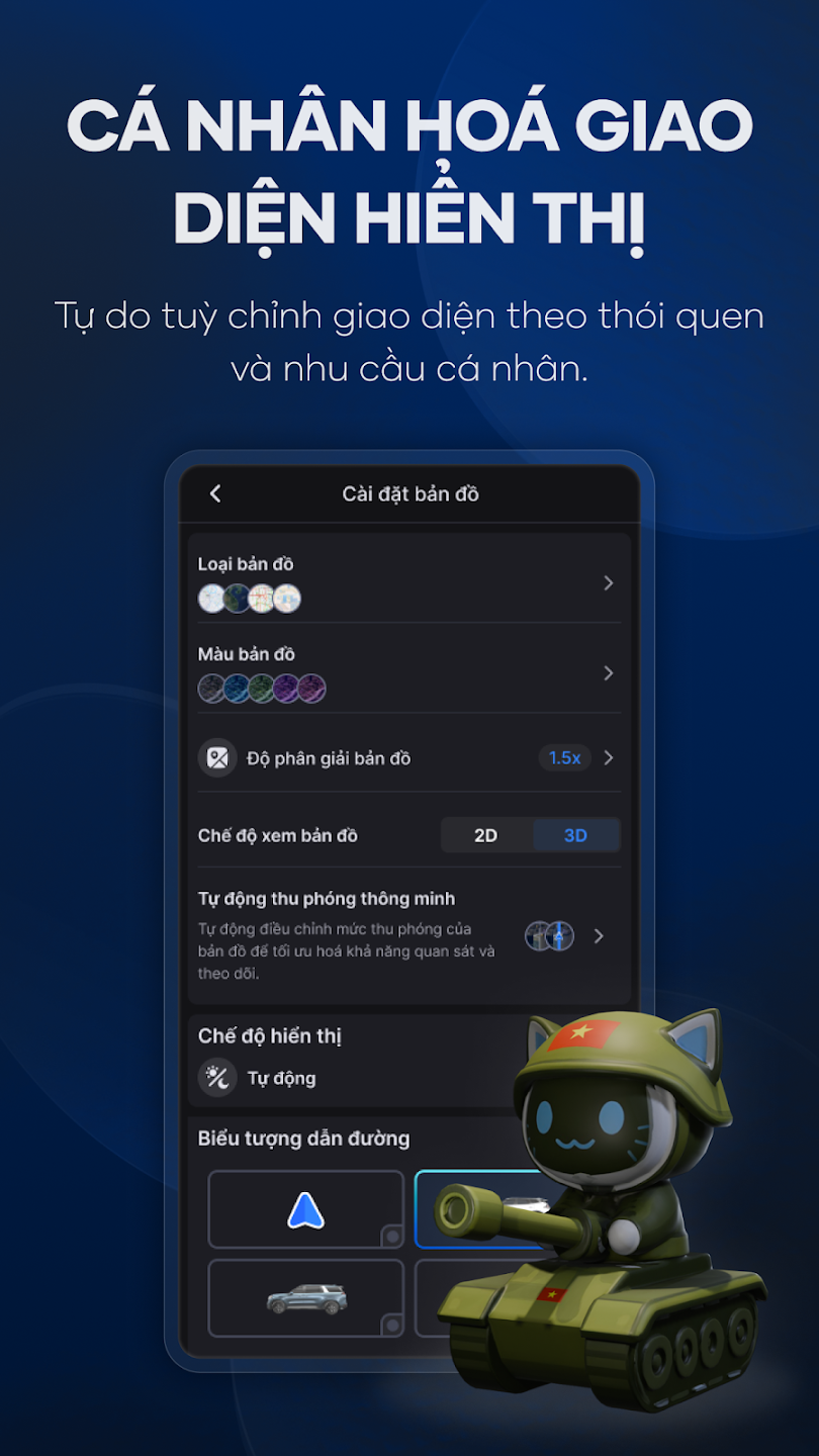Dẫn đường 3D trực quan trên Vietmap Live Pro