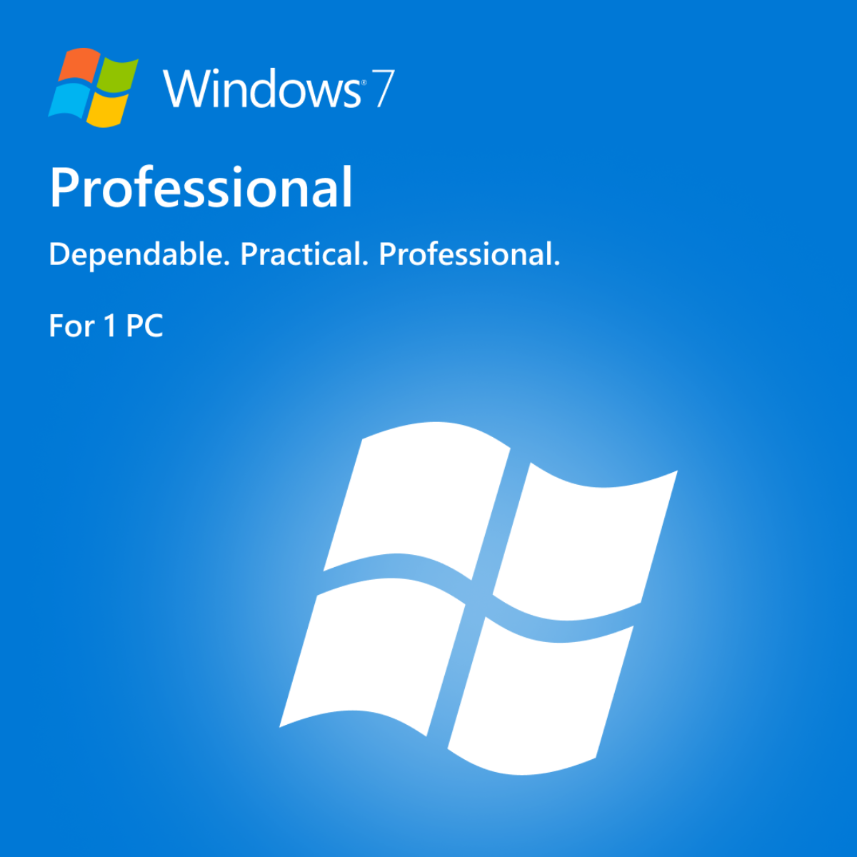 Microsoft Windows 7 Professional - 1 PC