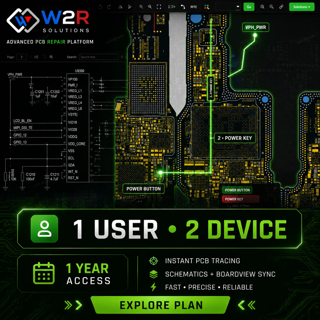 W2R Solutions Schematic License (1 User • 2 Devices) – 12 Months + 3 Months Free